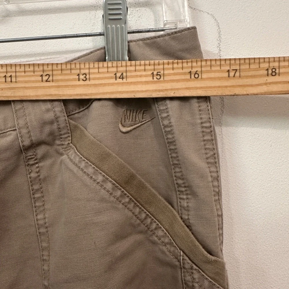 Nike Sportswear Utility Cargo Pants Womens M Khaki Tan Canvas Straight Gorpcore